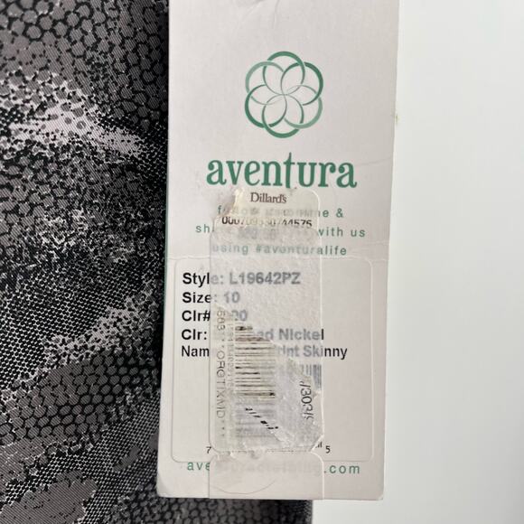 Aventura Blake Camouflage Print Skinny Ankle Pants Womens Size 8 Brushed Nickel - Picture 9 of 9